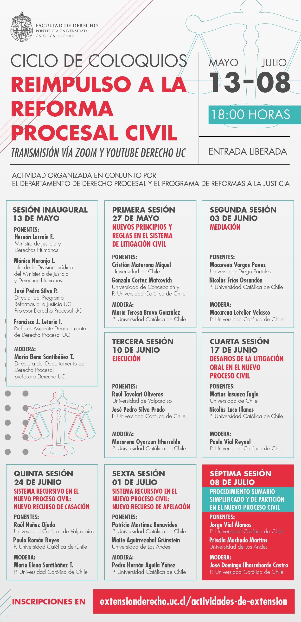 7Ciclo de Coloquios Reforma procesal afiche gral