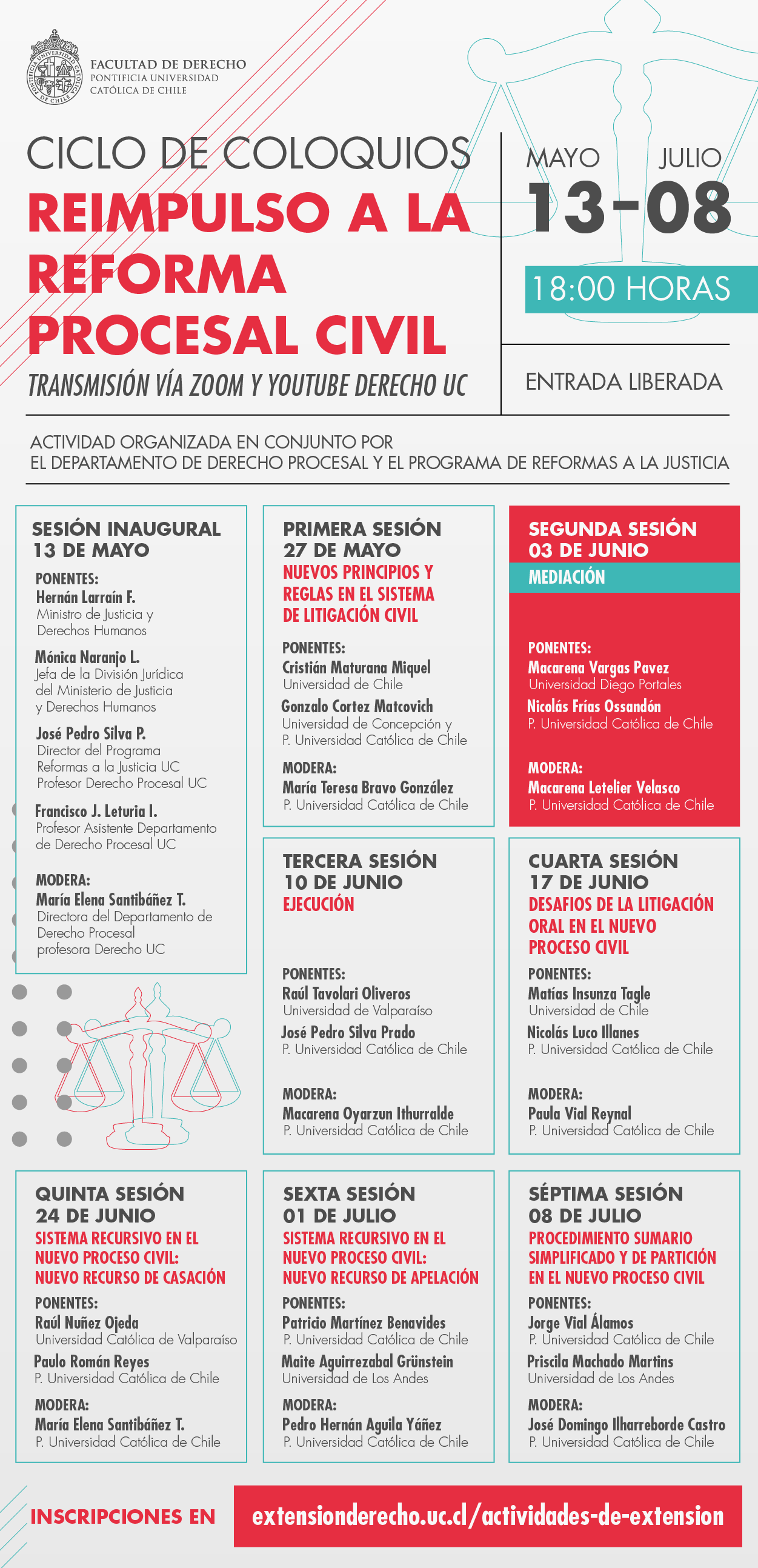 2Ciclo de Coloquios Reforma procesal afiche gral