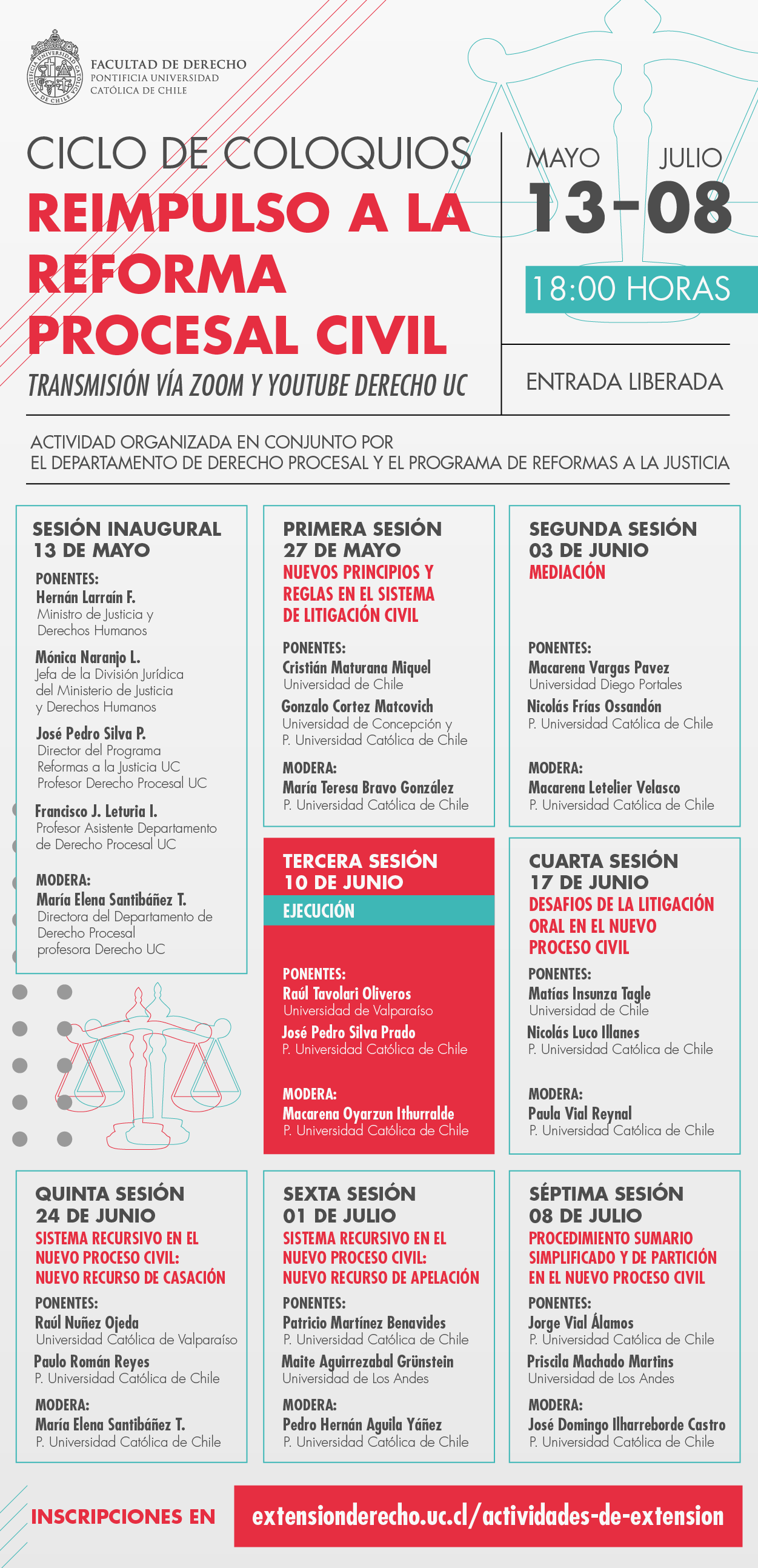 3Ciclo de Coloquios Reforma procesal afiche gral