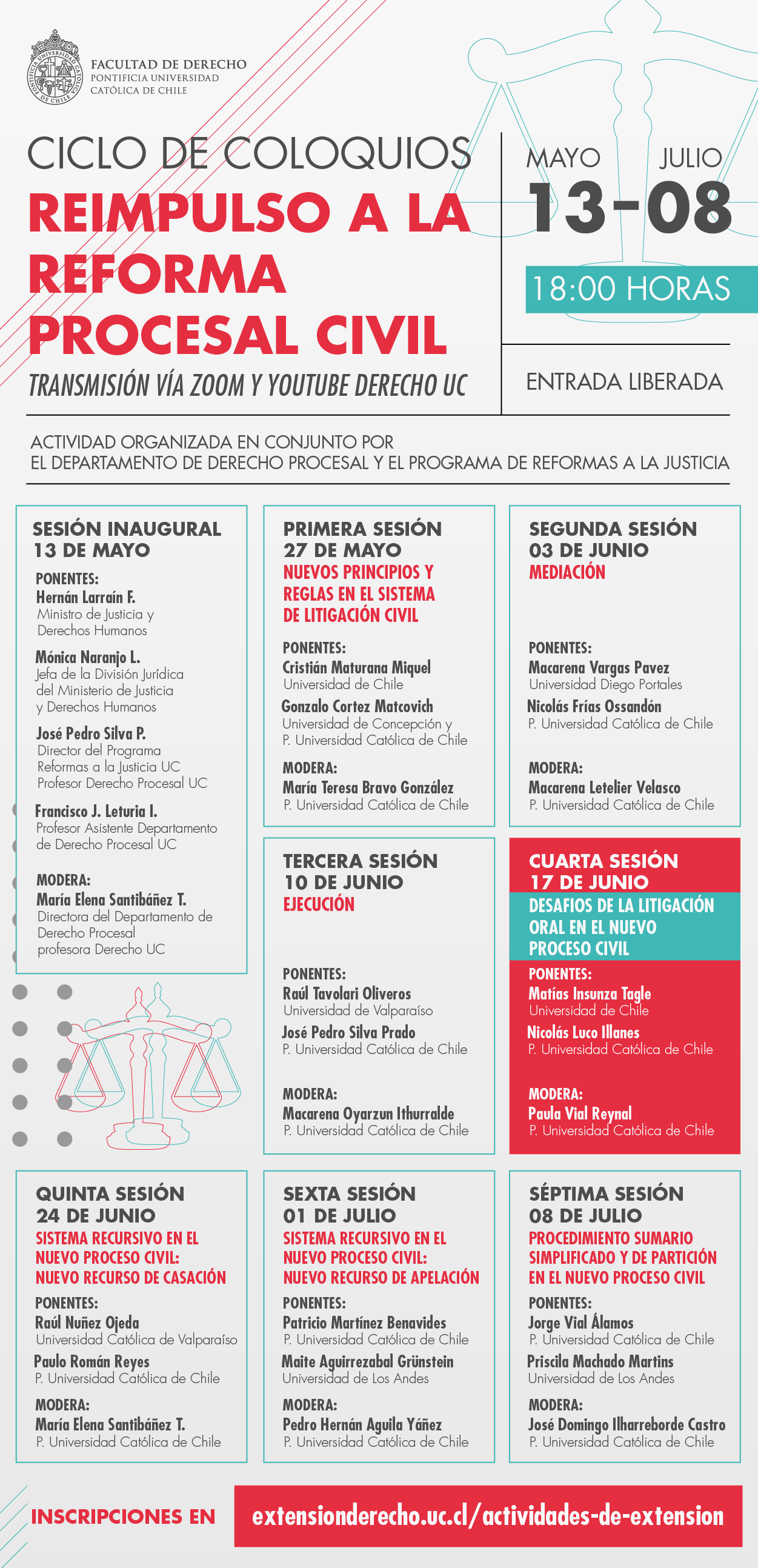 4Ciclo de Coloquios Reforma procesal afiche gral