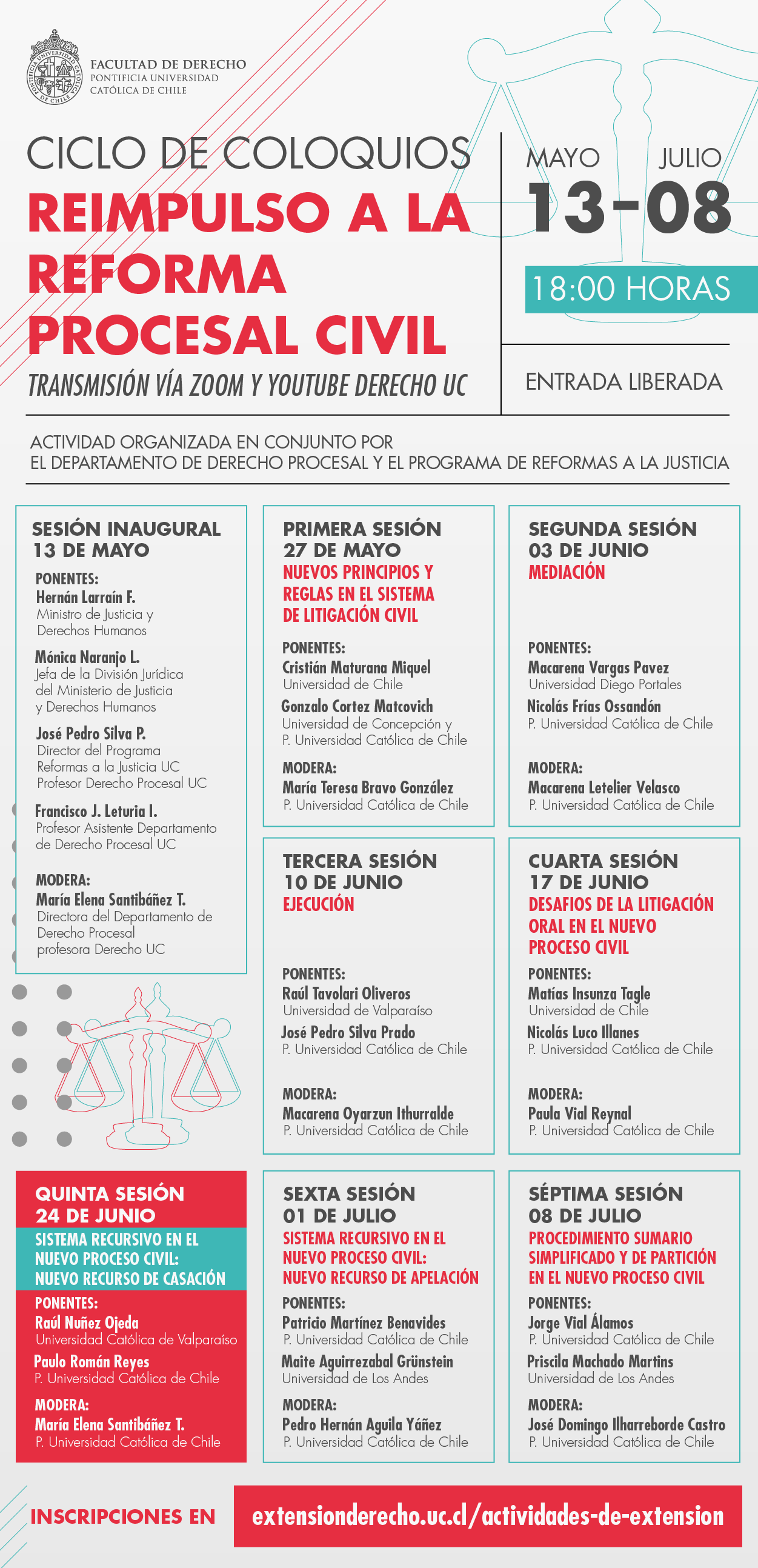 5Ciclo de Coloquios Reforma procesal afiche gral